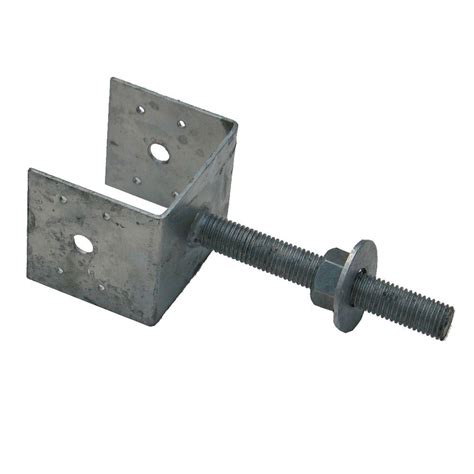 concrete brackets metal|adjustable post brackets home depot.